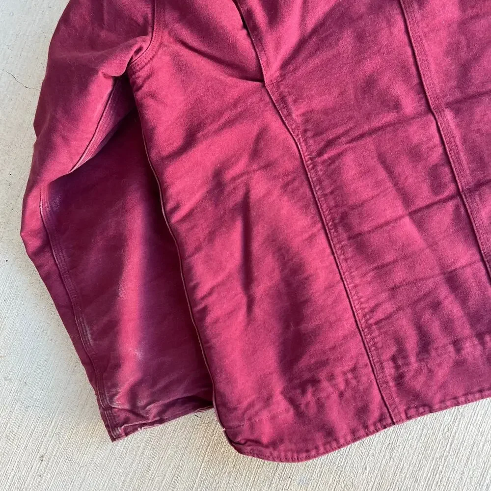 Carhartt WOMENS WJ141 pink hooded work wear jacket